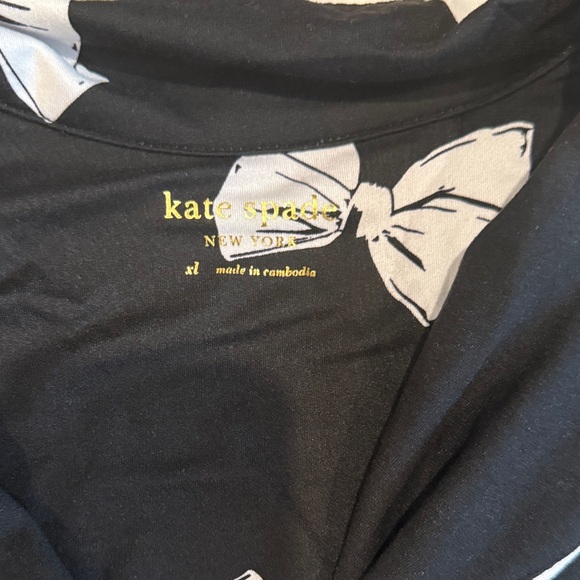 Kate Spade Black and White Bow Pajama Set - Picture 2 of 2